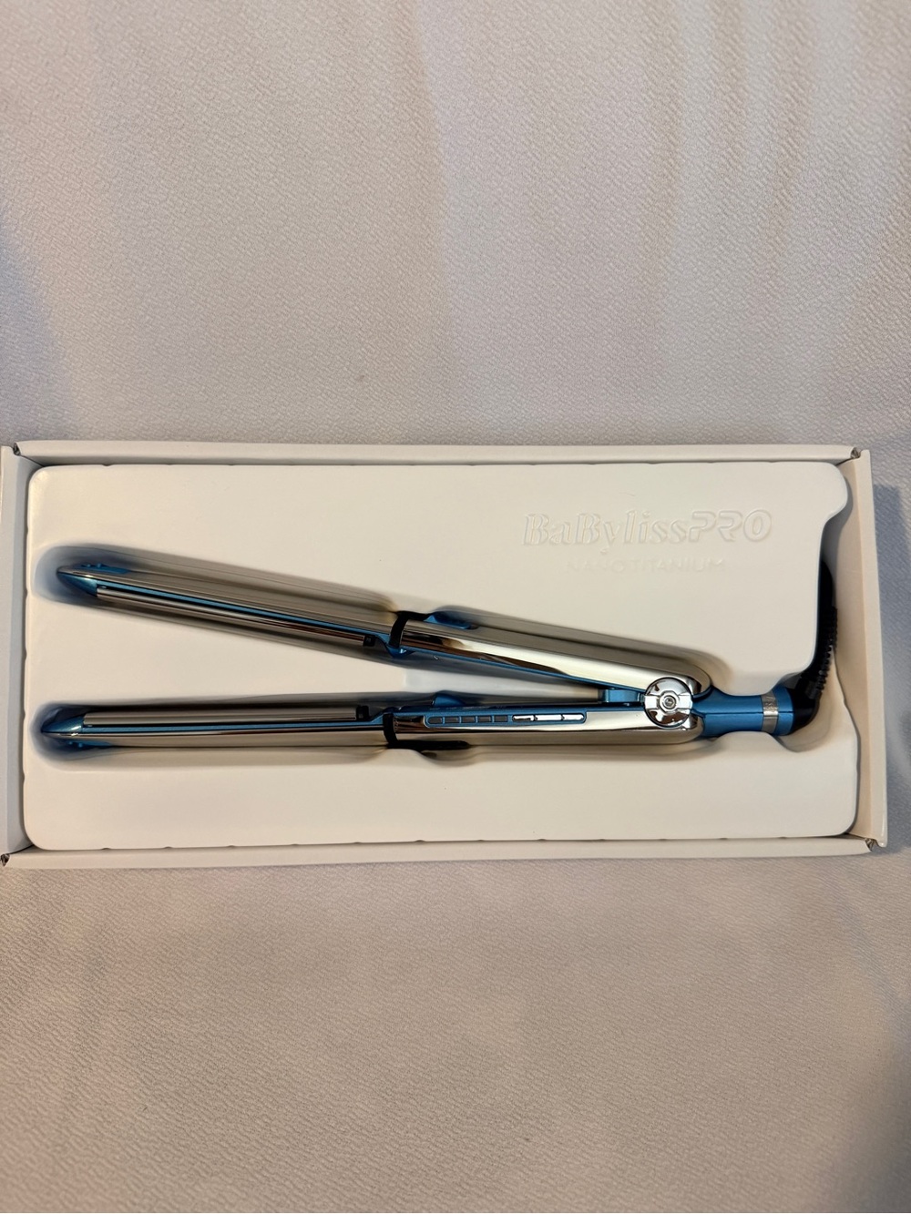 NEW BabylissPRO Nano Titanium Prima Ionic Hair Straightener BaByliss Flat Iron - Picture 4 of 8